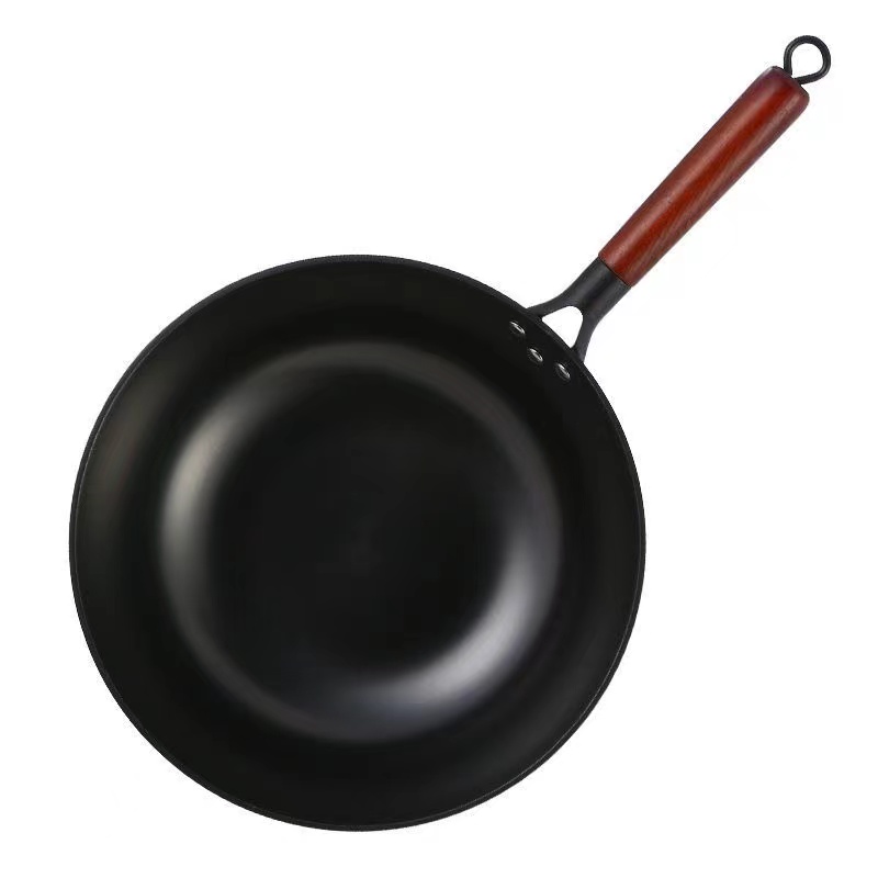 百斯克 BSK-2312 尚品生活中华老铁锅零涂层不粘锅32cm（单位：个） 黑色