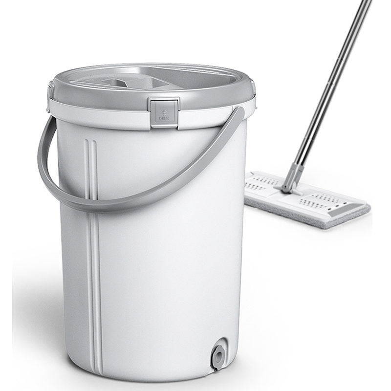 五月花 拖把家用一拖净懒人刮刮桶干湿两用免手洗 拖布平板拖把洗脱一体KLM-A111 单位：套 本白色