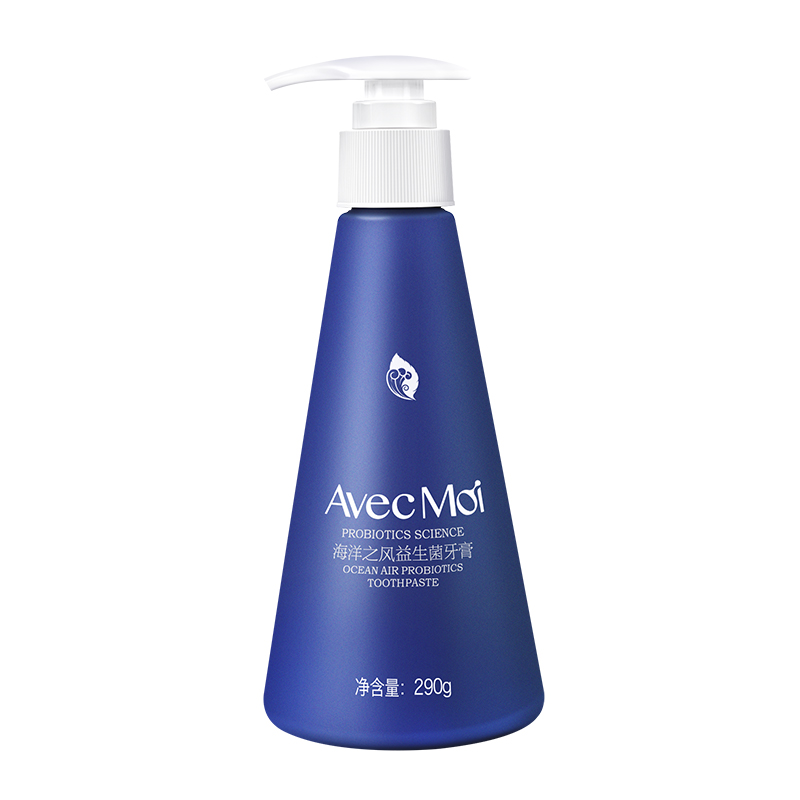 Avec Moi海洋之风益生菌按压式液体牙膏290g（单位：瓶） 幻影蓝