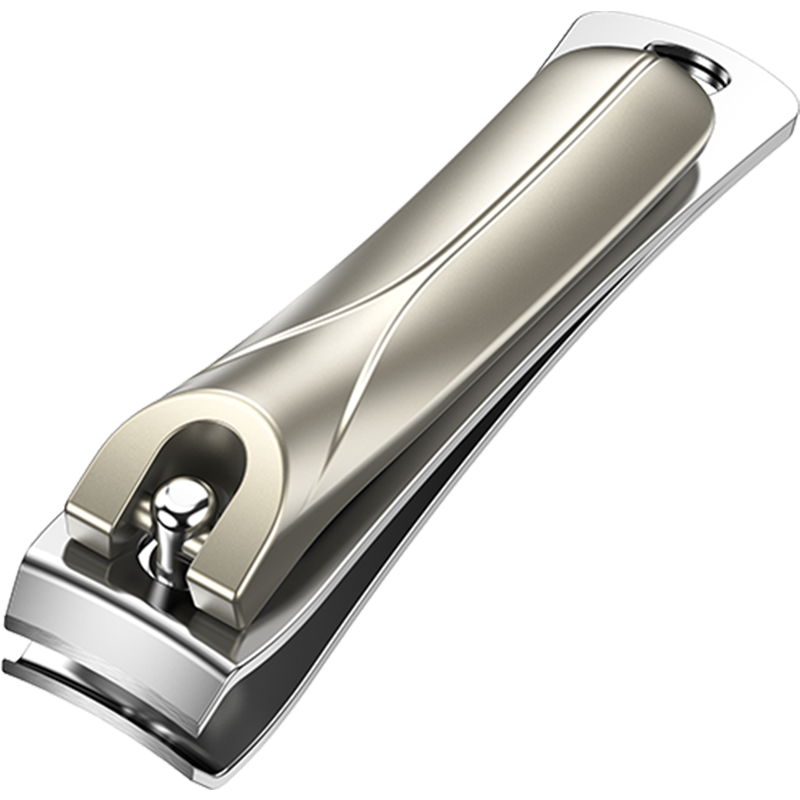 绿巨能（llano）指甲剪刀德国进口不锈钢中号指甲钳家用便携修甲工具单个装/个 银色