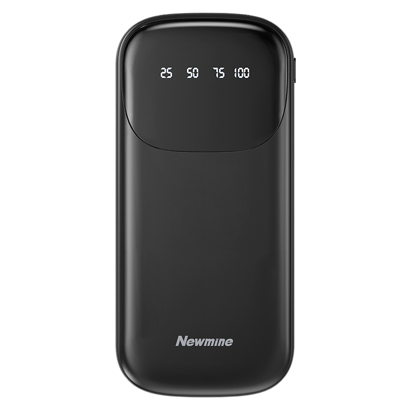 纽曼自带线移动电源10000毫安充电宝三输出三输入苹果华为通用AL50 单位：个 黑色