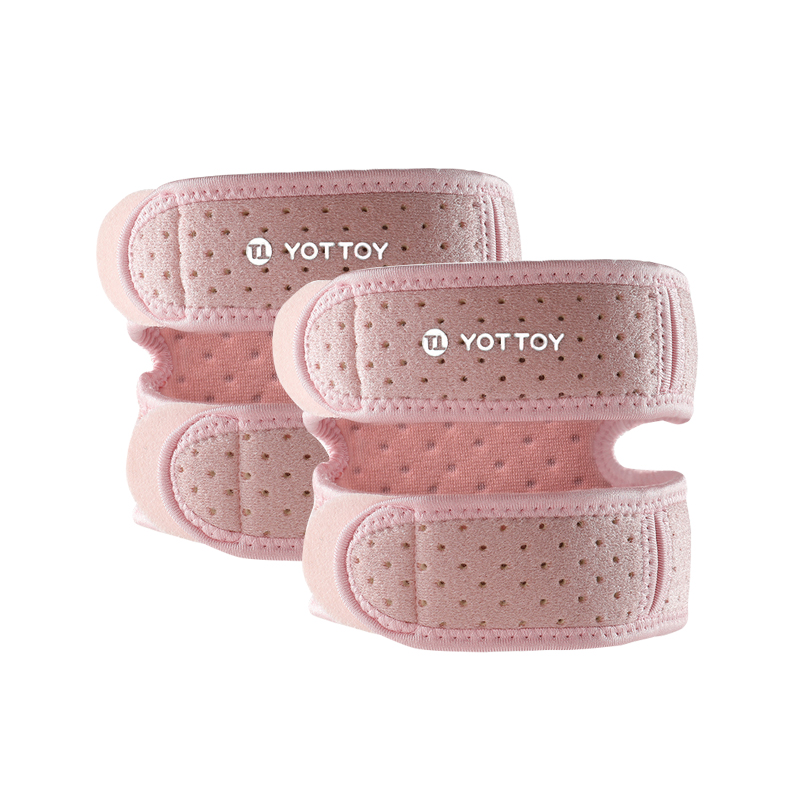 yottoy髌骨带 保护膝盖可调节稳固加压束缚带登山跳绳跑步运动健身护具 单位：件 粉色