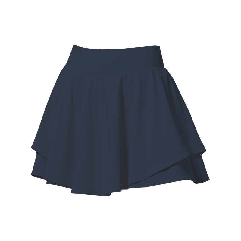 yottoy运动短裙假两件网球裙防走光跑步羽毛球健身瑜伽服 单位：件 蓝色 L