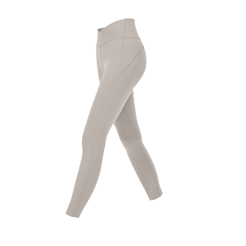 yottoy云朵瑜伽裤女高腰提臀外穿收腹夏季裸感紧身透气健身裤 单位：件 灰色 XL