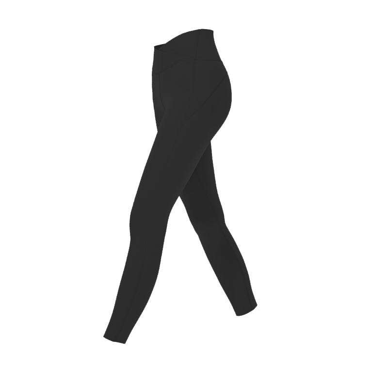 yottoy云朵瑜伽裤女高腰提臀外穿收腹夏季裸感紧身透气健身裤 单位：件 黑色 XL