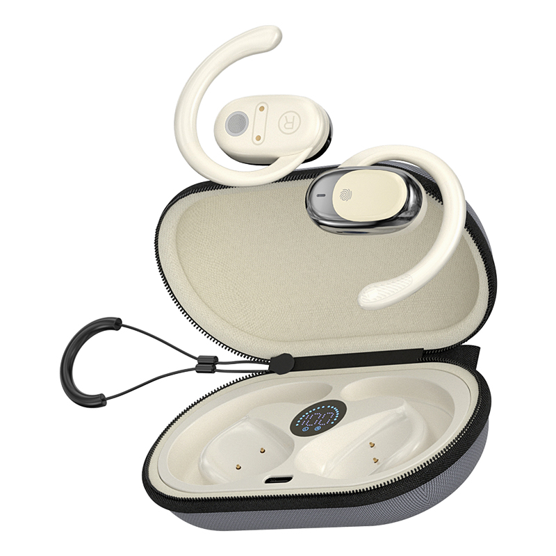 纽曼OWS开放式蓝牙耳机挂耳式游戏音乐双模式40小时超长续航JM05至尊版 单位：个 奶茶色