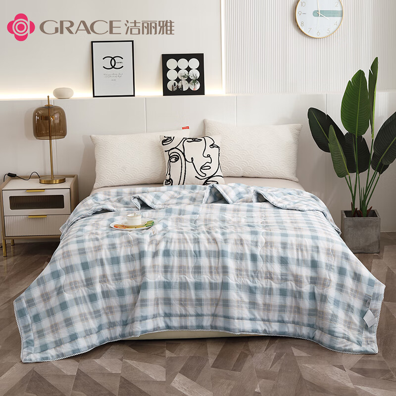 洁丽雅Grace可水洗棉花被&mdash;莫格JLY-YHC2866（单位：床）  