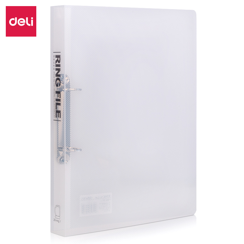 得力(deli) 5381 305*240*35mm 两孔D型透明文件夹 无色（单位：只）