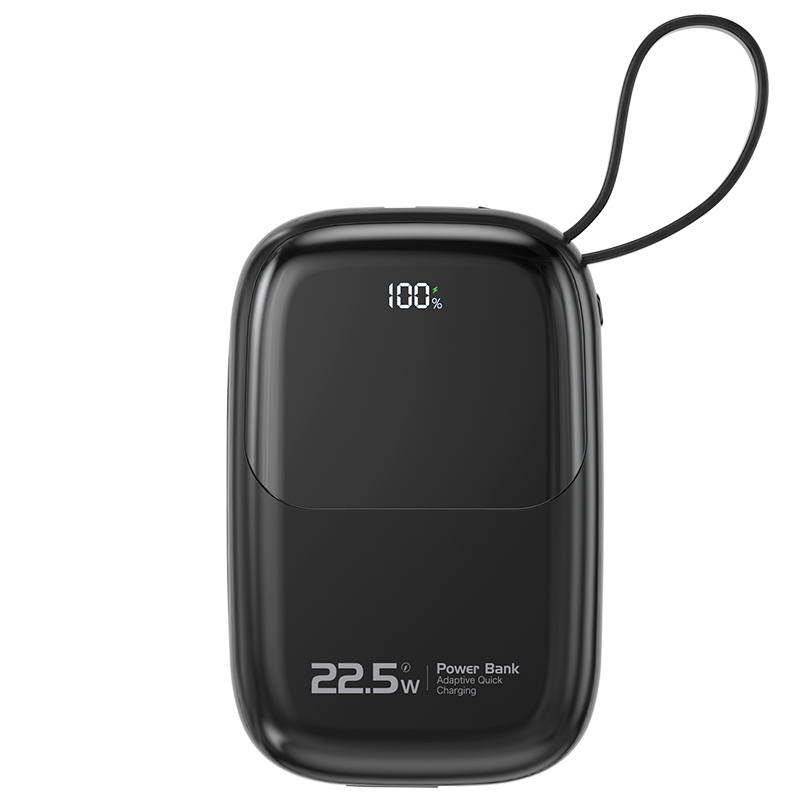 纽曼自带线22.5W超级快充移动电源10000毫安充电宝四输出AL37 单位：个 黑色