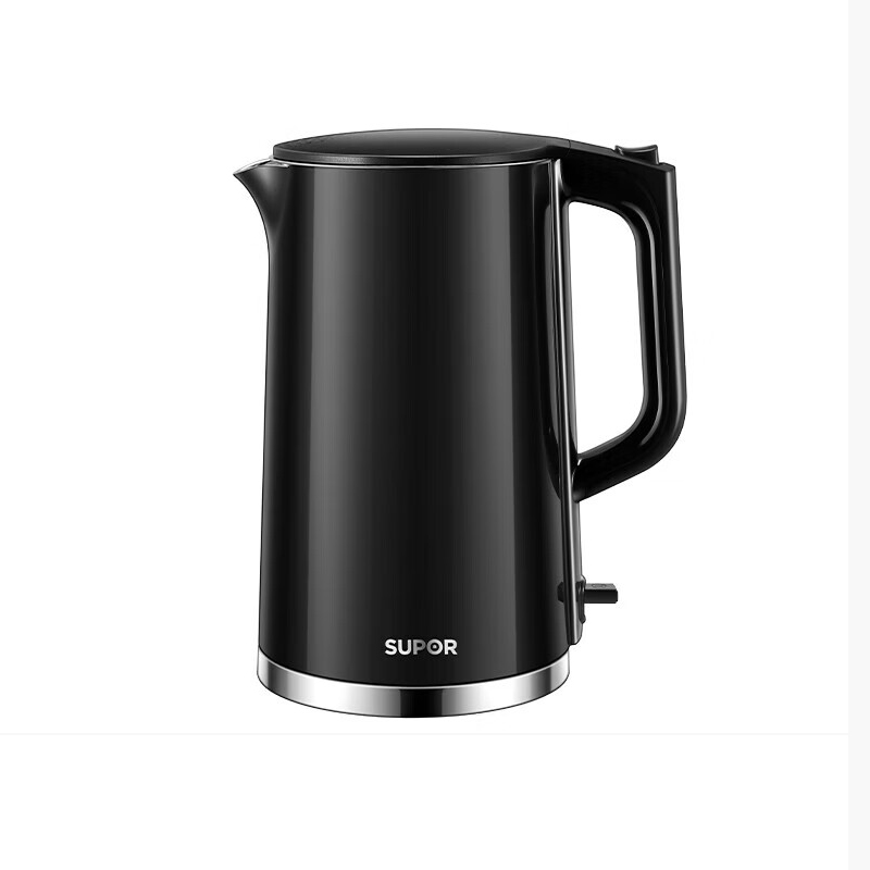 苏泊尔（SUPOR）1.7L电水壶双层保温1500W大功率 SW-17S16L/台 黑色