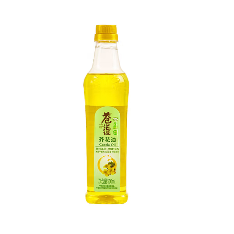 苍茫谣芥花油500ml*1单位：瓶 黄色 500ml