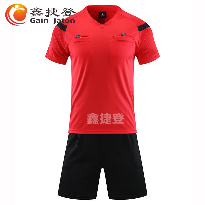 鑫捷登 新款足球篮球裁判服 AGRY-LY108 1套 红色