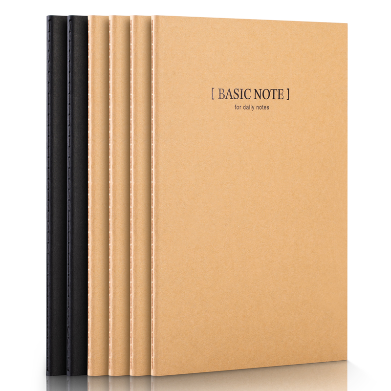 得力(deli) 33457 6本 牛皮纸缝线软抄本 混色（单位：包）