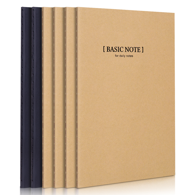 得力(deli) P033459 B5/40张*6本 牛皮纸缝线软抄本 混色（单位：包）