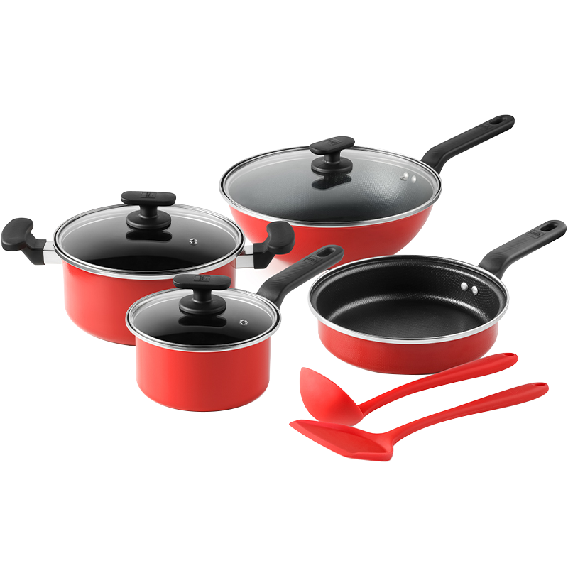 康宁餐具 WORLD KITCHEN 聚美汇系列锅具六件组WK-JMHG6/KZ/JY（单位:套)_ 黑色色