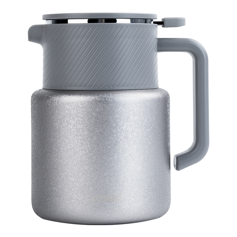 康巴赫-钛芯系列智能显温钛焖茶壶1500ml（14050648）KH-H150T01（个） 星河银