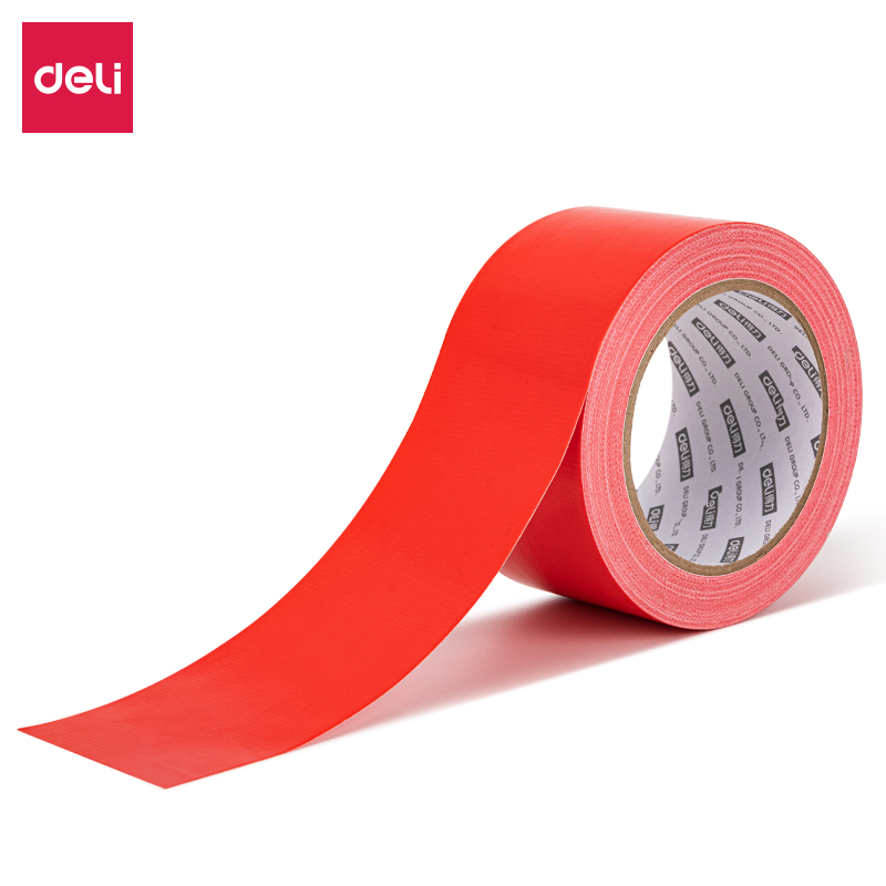 得力52004布基胶带60mm*20m*230&mu;m(红)(1卷/热缩)婚庆专用 52004 红色