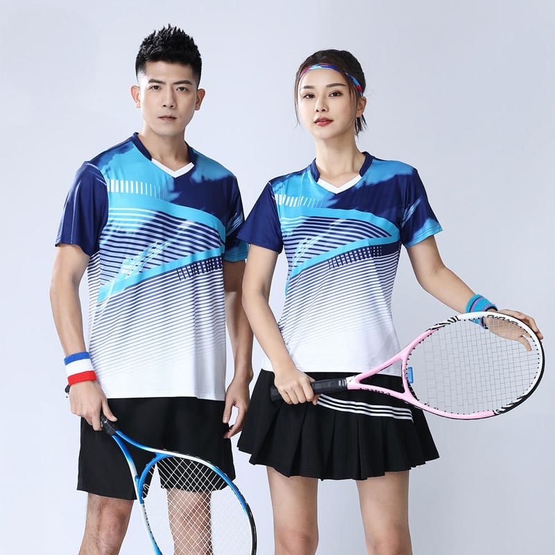 鑫捷登 男女同款吸湿透气网乒羽系列套装SY-1850 单位：套 蓝色