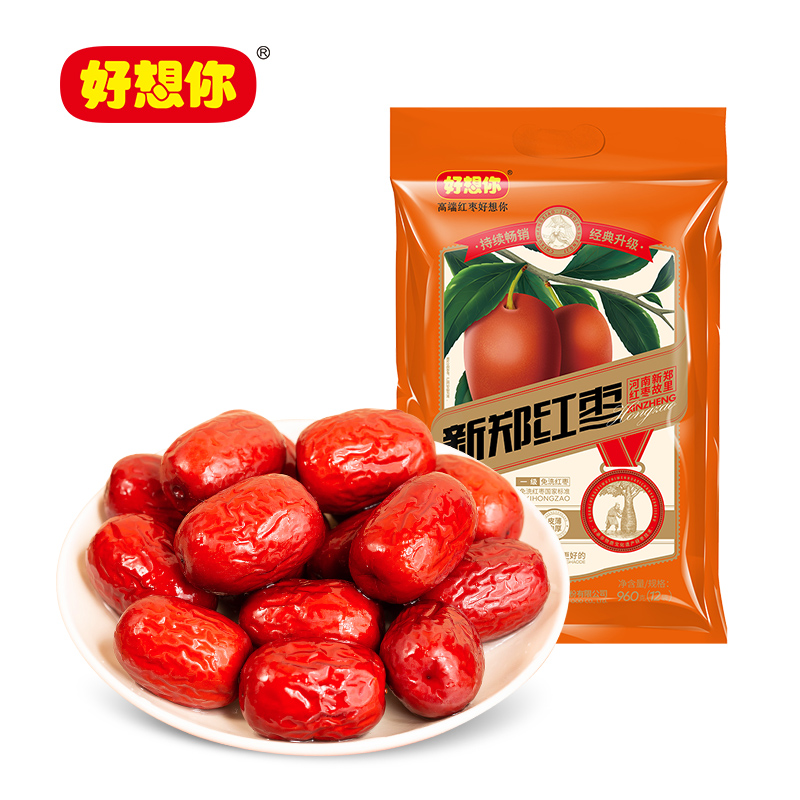 好想你 960g一级新郑红枣 1*960g 单位：袋 橙色