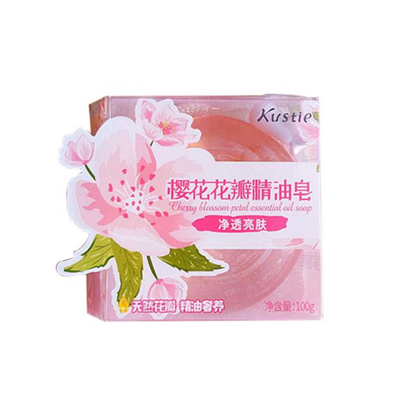 蔻斯汀 樱花花瓣精油皂（升级版）100g 单位（盒） 粉色