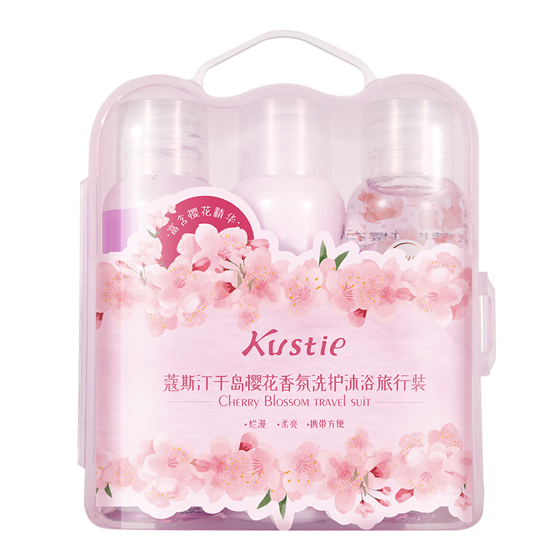 蔻斯汀千岛樱花香氛洗护沐浴旅行装（升级版） 单位（套） 粉色