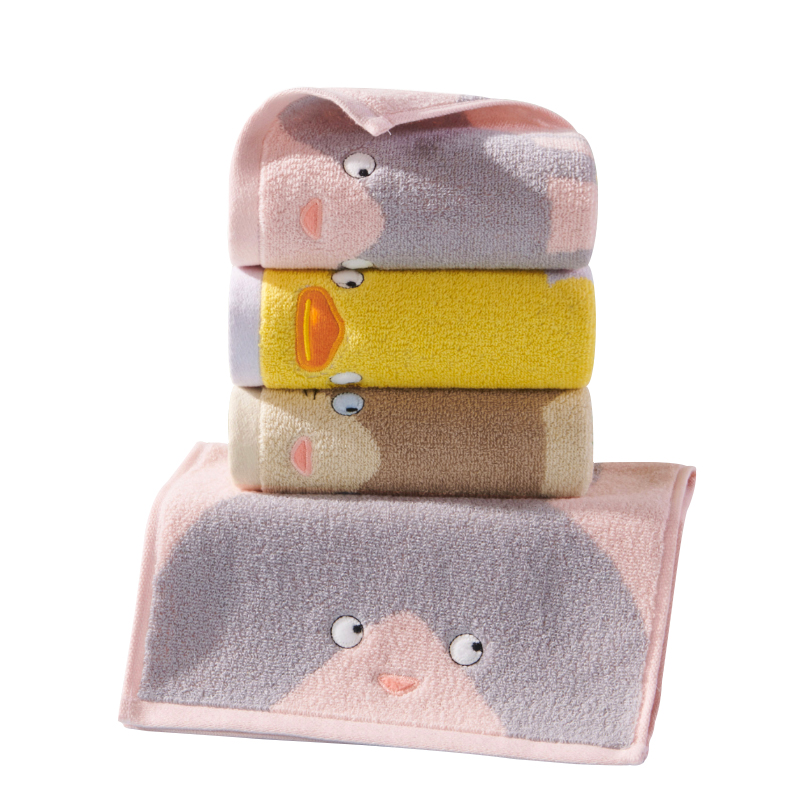 洁玉 百变乐园面巾 单条袋装 灰、粉、棕