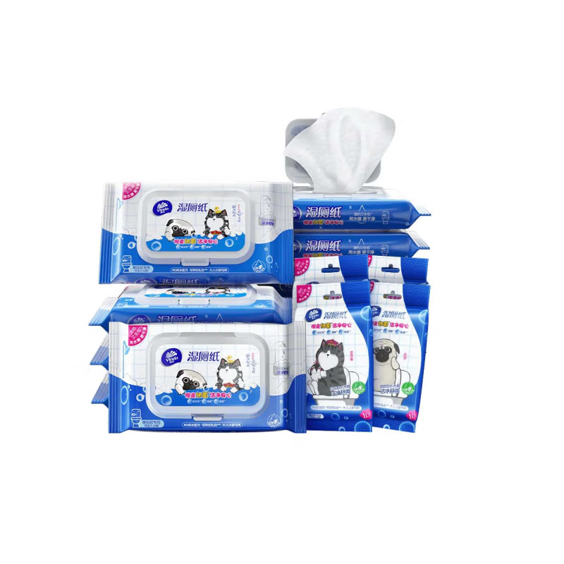 维达（Vinda）湿厕纸 组合装240片(40片5包+10片4包）（单位：组） 本白色