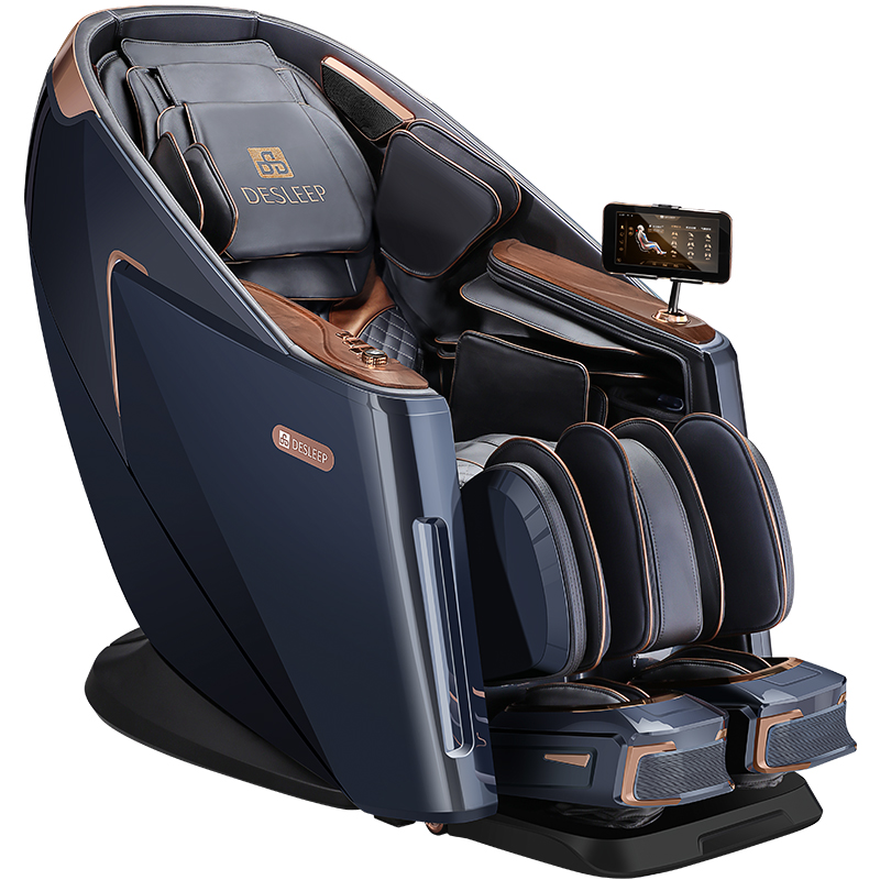迪斯（Desleep）家用双机芯按摩椅腿足分离式多功能按摩椅DE-A80LPLUS深眠舱(单位：条） 深蓝色