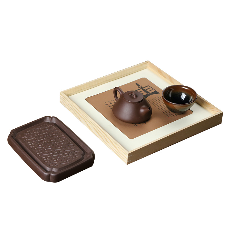 清朴堂&middot;天石紫砂套装 自然色