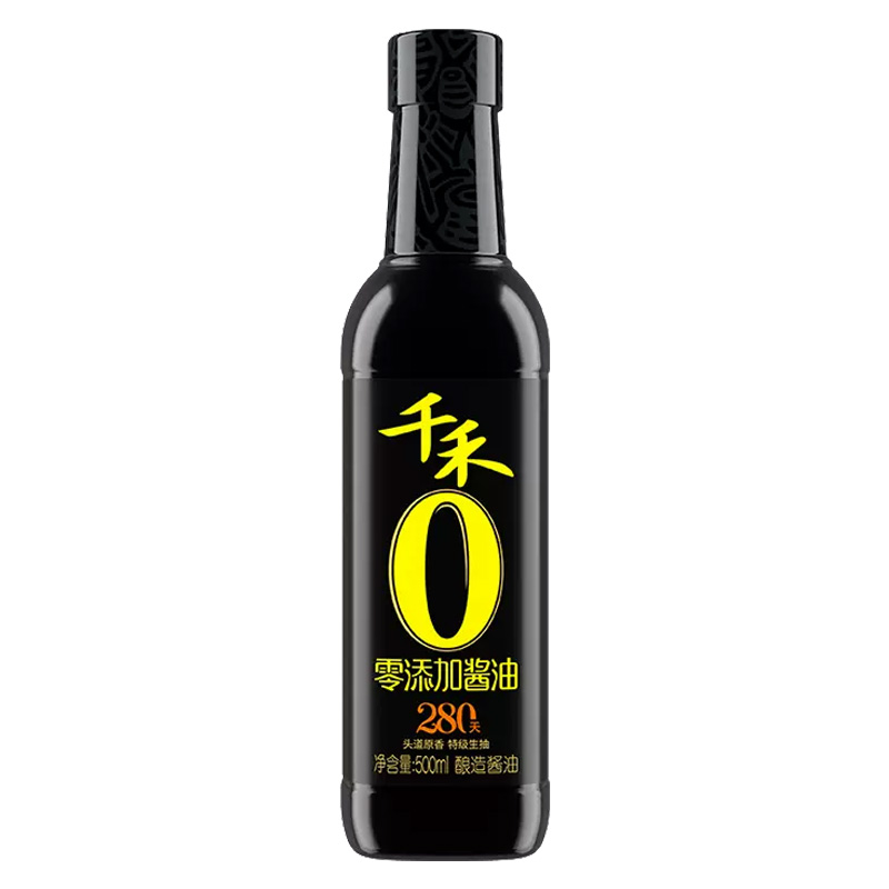 千禾零添加酱油280天特级生抽500ml(单位：瓶） 500ml*1