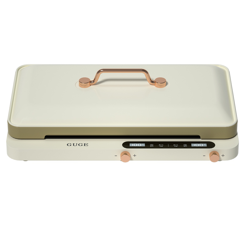 谷格（GUGE）G988多功能聚嗨锅电烤盘/台 象牙色