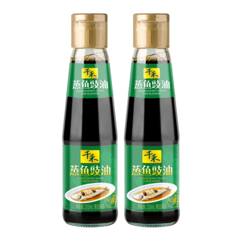 千禾酱油蒸鱼豉油210ml*2（单位:瓶） 210ml*2