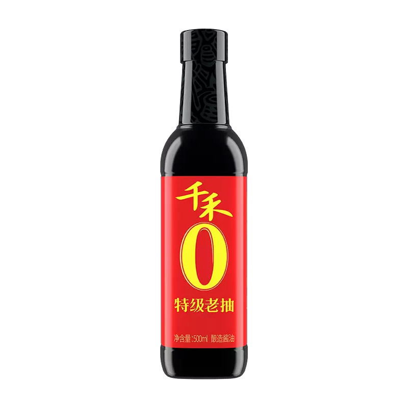 千禾零添加酱油东坡红特级老抽500ml(单位：瓶） 500ml*1
