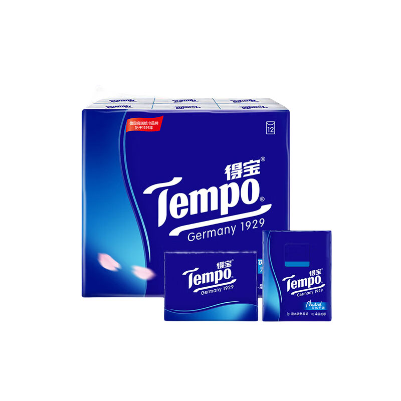 得宝无香手帕纸4层7张12包T138B（单位：包）  