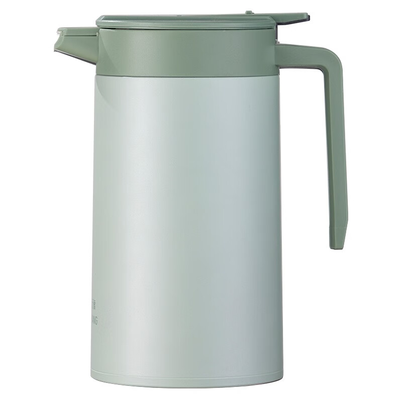 万象（WANXIANG）保温咖啡壶一推开盖真空保温2.0L办公水壶T28S  (单位：个) 灰绿色