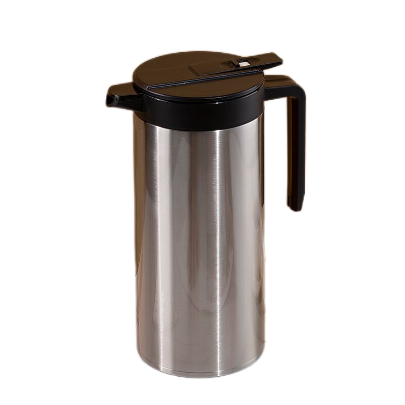 万象（WANXIANG）保温咖啡壶一推开盖真空保温2.0L办公水壶T28S  (单位：个) 钛银色