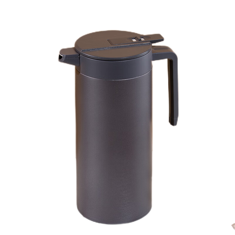 万象（WANXIANG）保温咖啡壶一推开盖真空保温1.5L办公水壶T28 (单位：个) 水泥灰