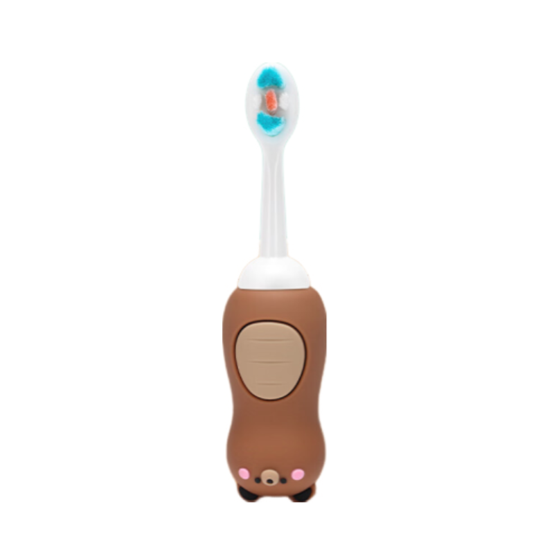 可孚卡通儿童牙刷	小熊*2支 拿铁色