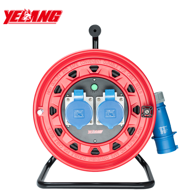 野狼YELANG/YLB33071130/YZW 3*4*30米250V32A工业插座电缆盘 /只 红色