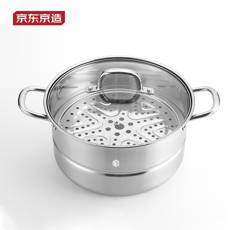京东京造两层多用蒸锅（单位：套） 不锈钢色