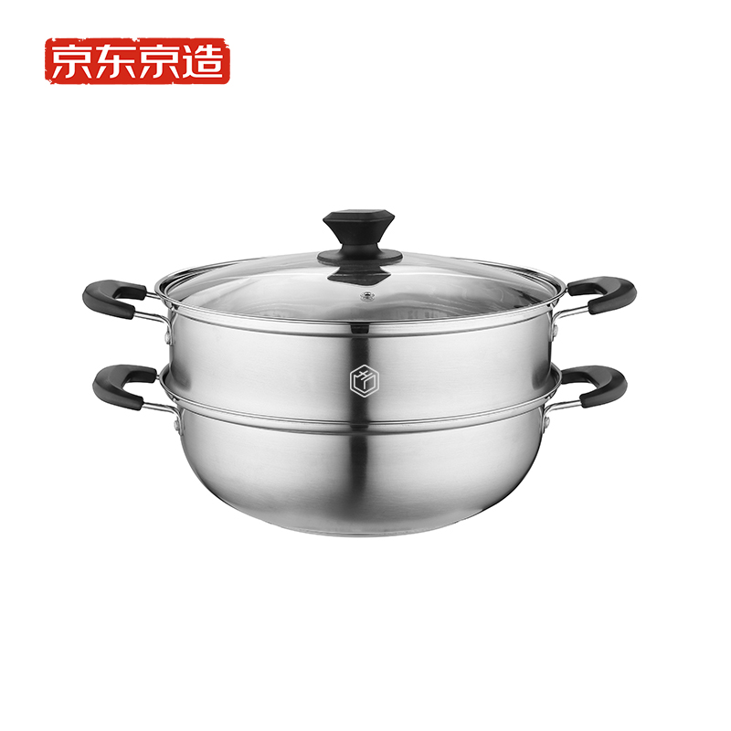 京东京造多用汤蒸锅（单位：套） 不锈钢色