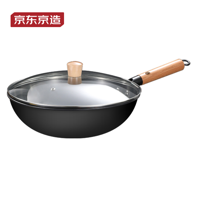 京东京造精铁无涂层炒锅JM-CG2306003(单位：台） 黑色