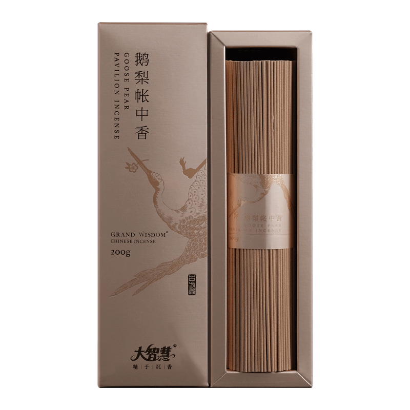 大智慧  鹅梨帐中香20cm/375支/30分/ 200g 1盒  