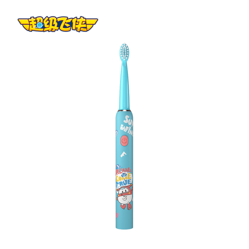超级飞侠儿童 电动牙刷MP-DDYS06（个） 水蓝色