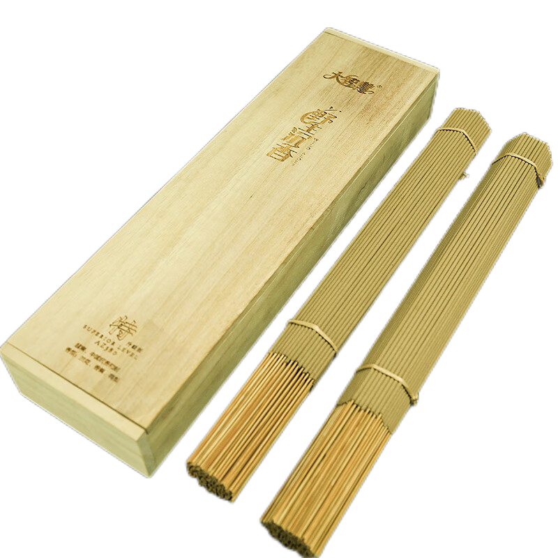 大智慧 沉香供佛香拜拜香竹签香 特选级野生沉香338支  1盒  