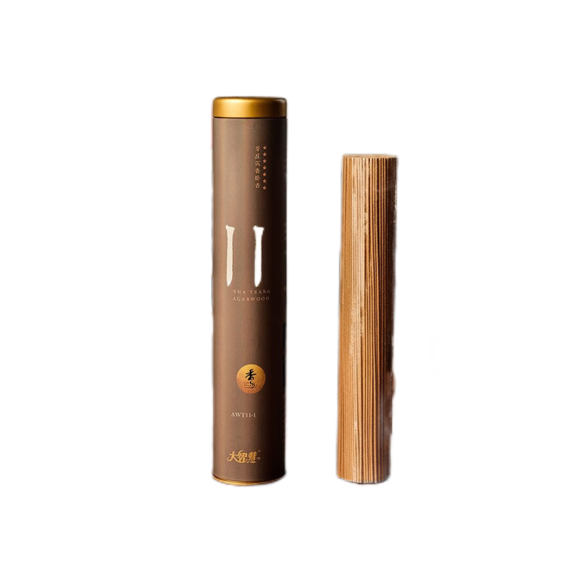 大智慧 高阶沉香线香 室内茶室卧室安神香熏 11号芽庄沉香【100g/20cm】 1盒  