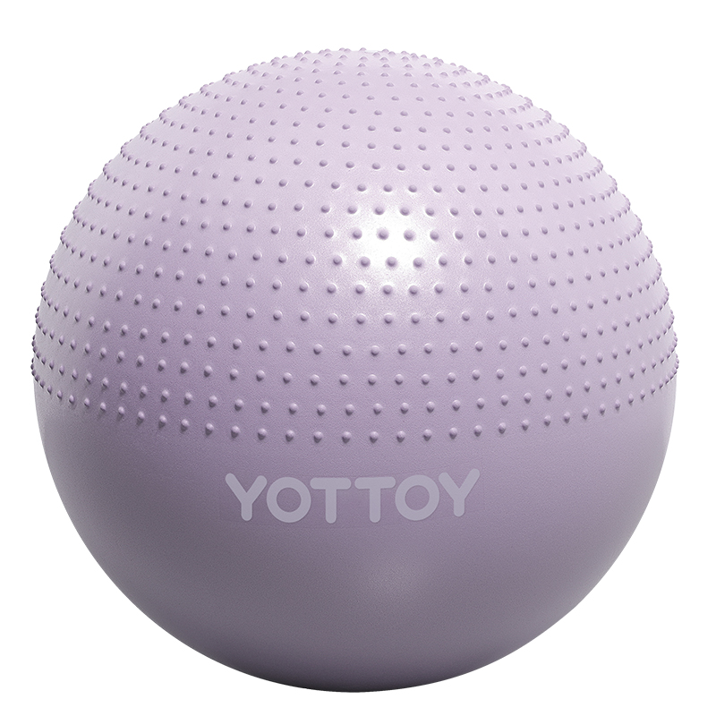 yottoy瑜伽球带刺颗粒加厚防爆大龙球儿童感统训练球宝宝按摩球-65m  单位：件 紫色