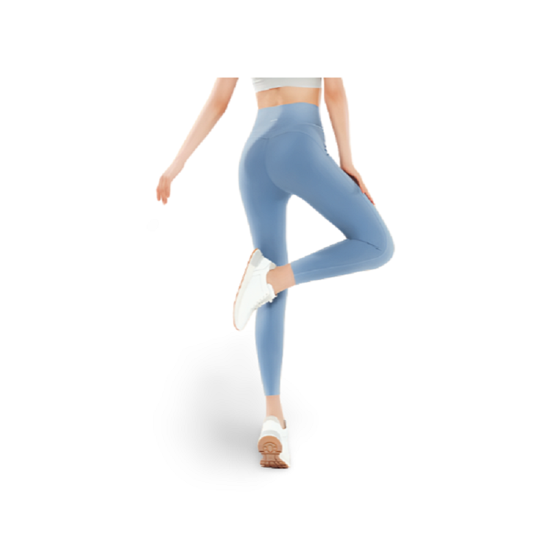 yottoy云朵瑜伽裤女高腰提臀外穿收腹夏季裸感紧身透气健身裤 单位：件 蓝色 XL