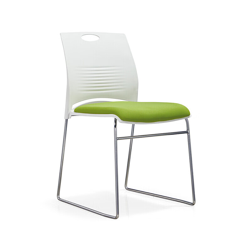 荣美盛  培训椅接待椅电脑椅白色靠背椅员工办公椅  张 400*430*780mm