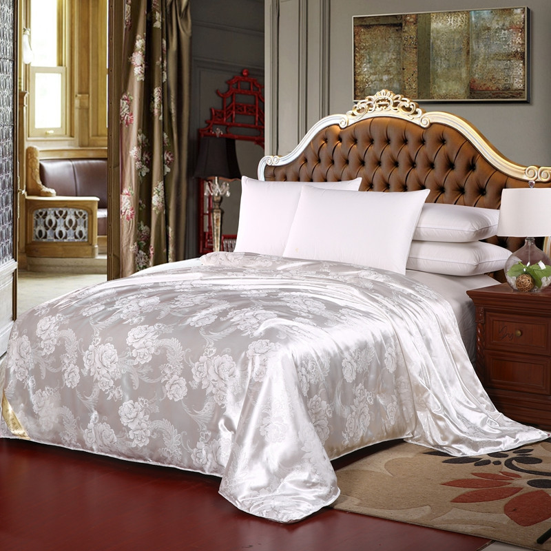 紫韵丝韵提花蚕丝被200*230CM（单位：床） 钢琴白 200*230